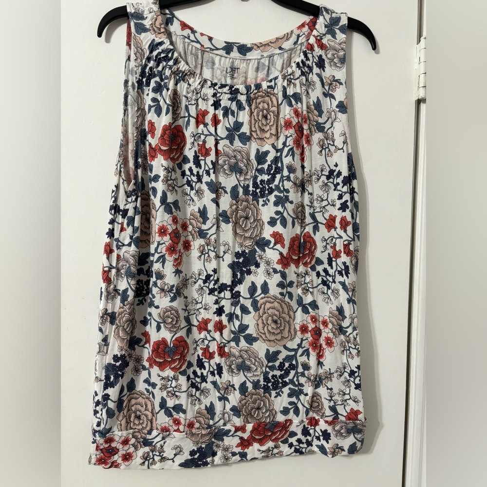 Loft floral tank top
